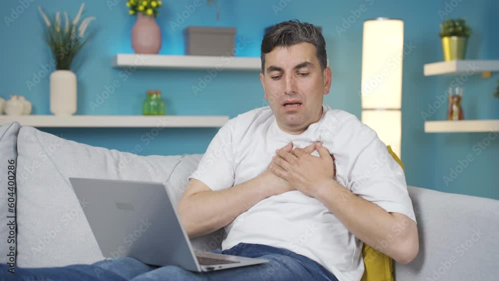 Heart patient man having heart attack. Heart patient man having heart attack.