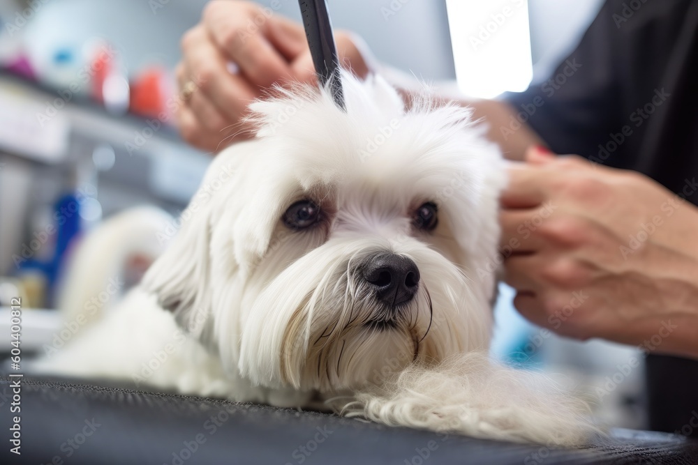 Pampered Pooch: Grooming Session for a Happy Dog Pampered Pooch: Grooming Session for a Happy Dog