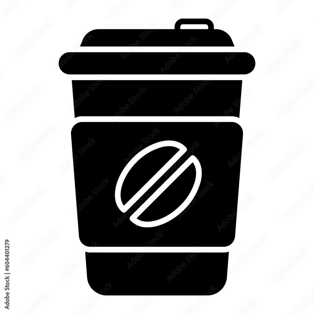 Coffee Cup Glyph Icon Coffee Cup Glyph Icon