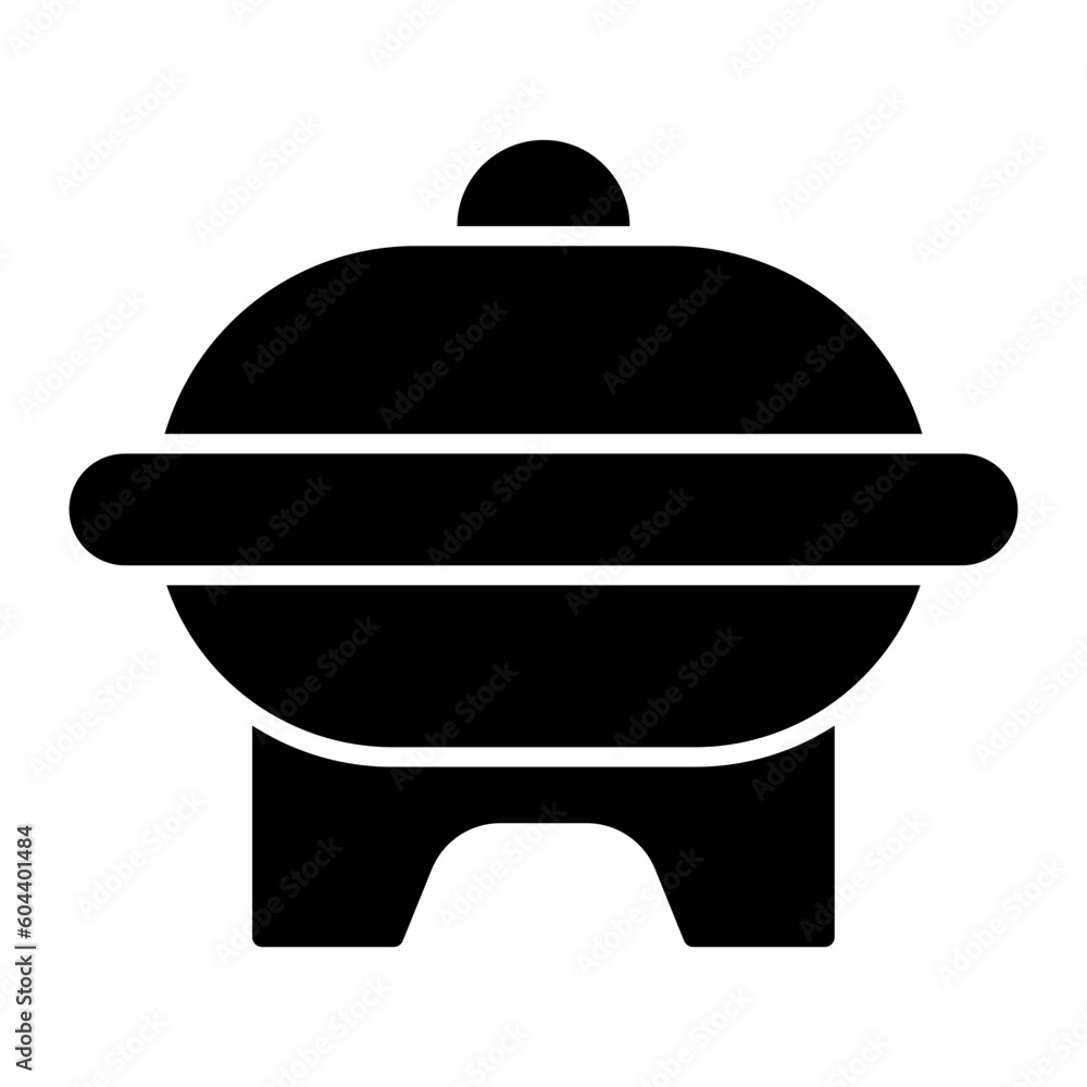 Cooking Pot Glyph Icon Cooking Pot Glyph Icon