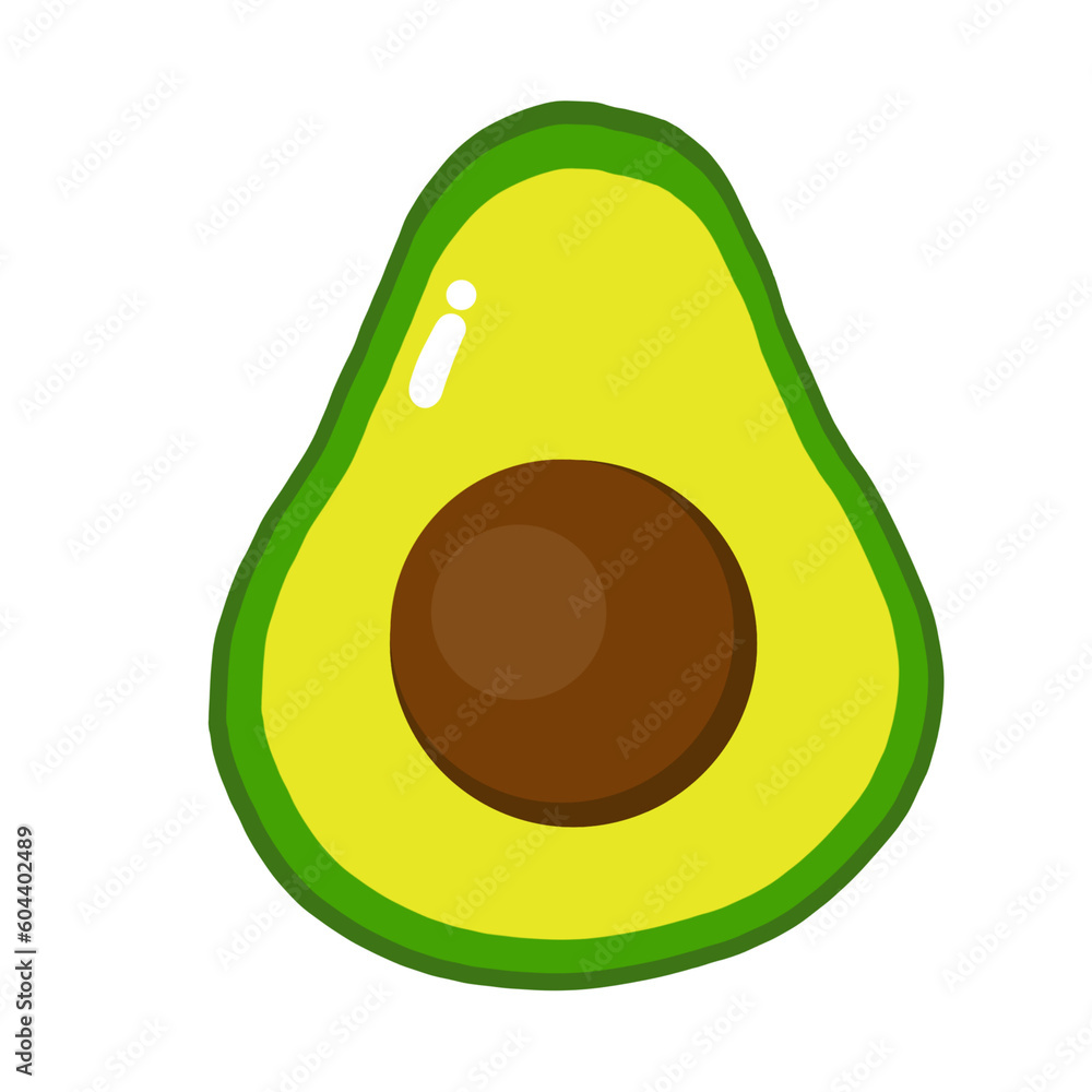 illustration of avocado illustration of avocado
