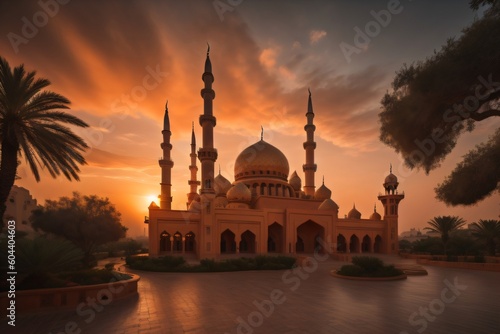 Mosque Image Beautiful Background Ai Generates © Ebad