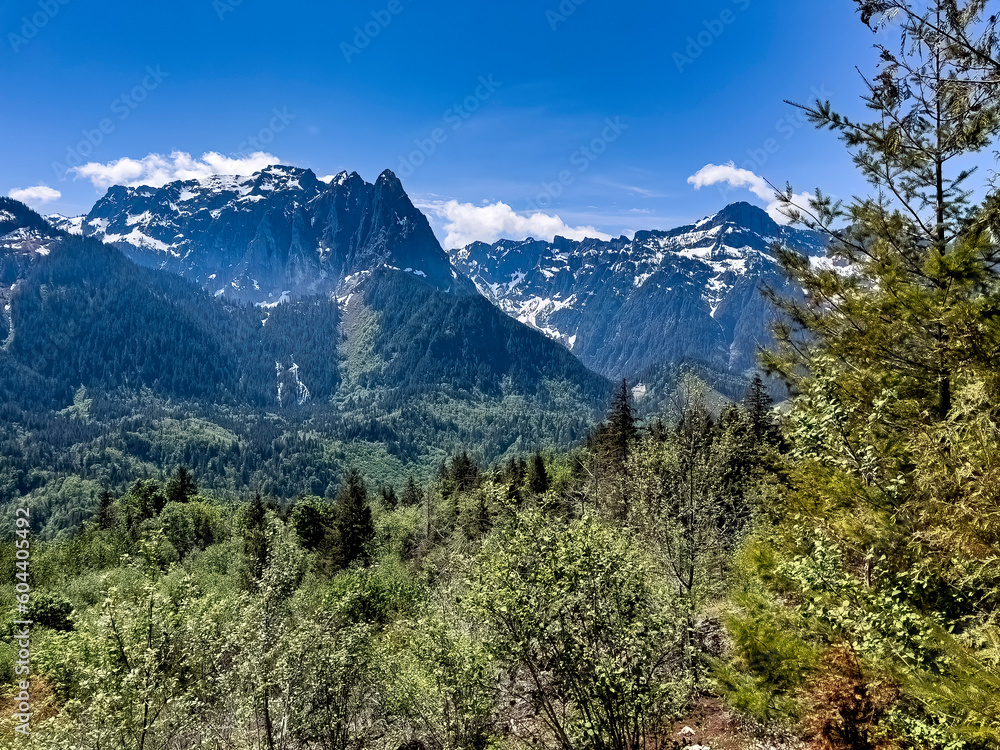 Heybrook ridge outlook in Index Washington state displaying Cascade mountains