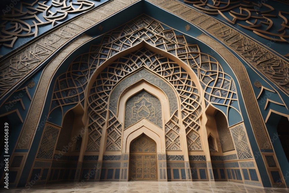 Mosque Image Beautiful Background Ai Generates