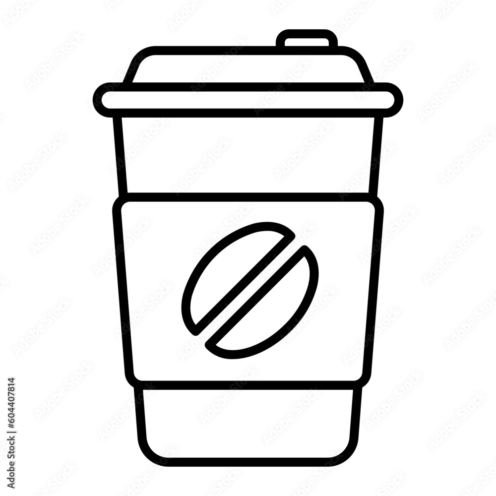 Coffee Cup Thin Line Icon Coffee Cup Thin Line Icon