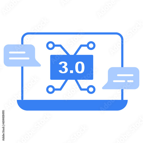 Web 3.0 Security Icon - Protecting Your Assets in the Decentralized Future.