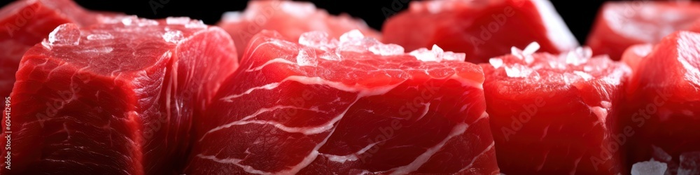 Fresh raw beef meat. Generative AI