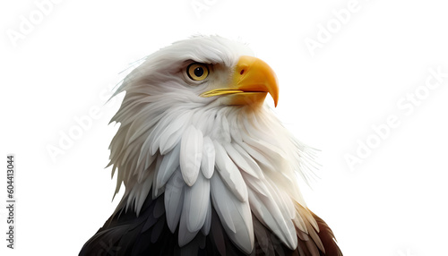 Bald eagle bird  Generative AI