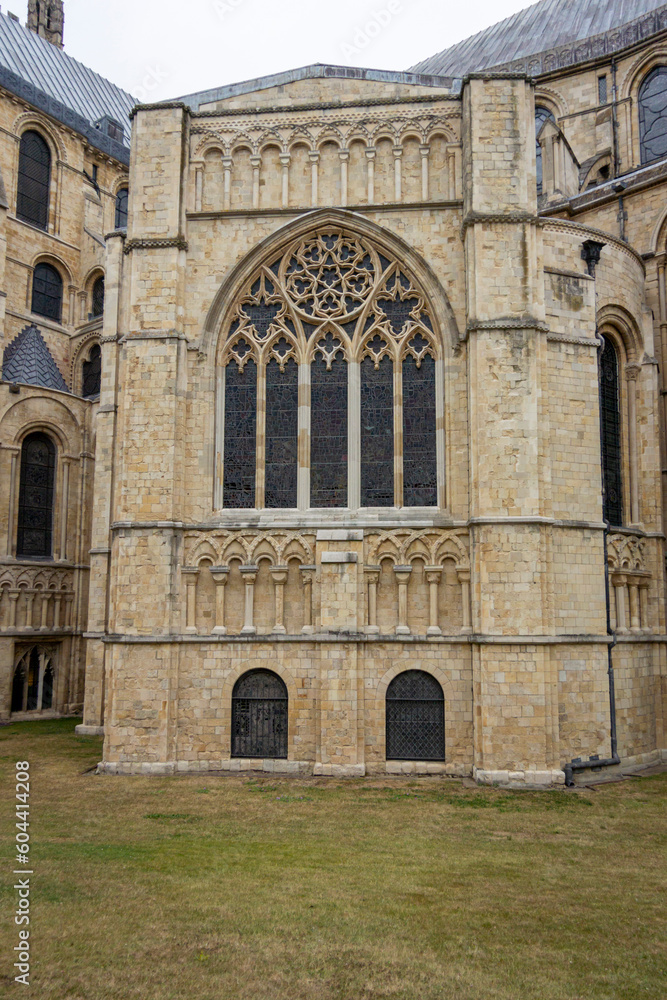 Architecture of Canterbury cathedral in the city of Canterbury, Kent, UK