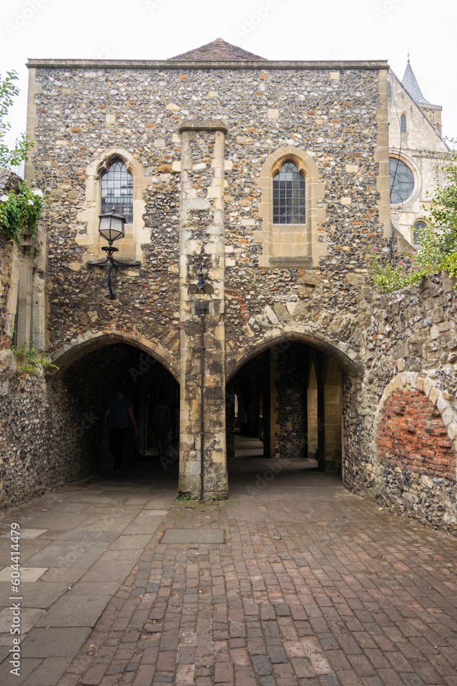 Architecture in the grounds of Canterbury cathedral in the city of Canterbury, Kent, UK Architecture in the grounds of Canterbury cathedral in the city of Canterbury, Kent, UK
