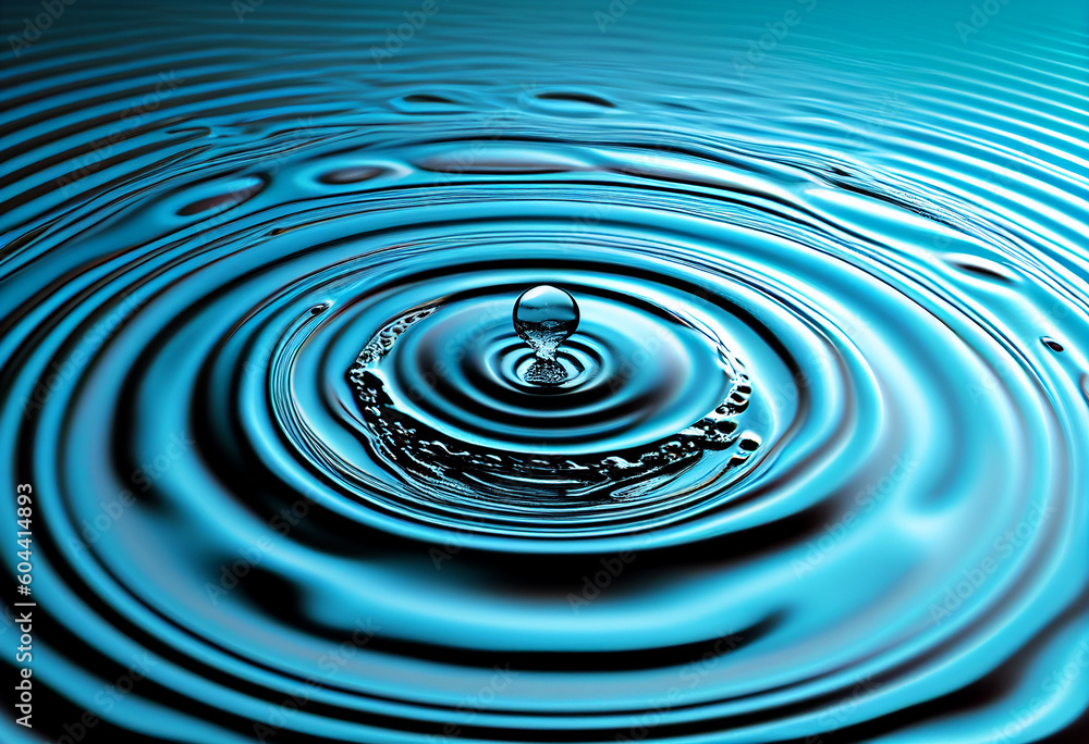 Ripple blue wallpaper AI-Generated Ripple blue wallpaper AI-Generated