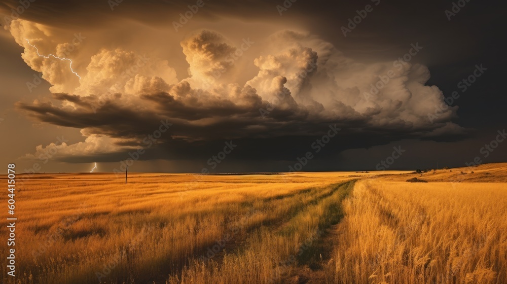 thunderstorms over the plains