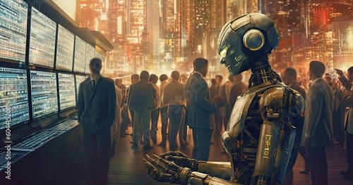 robot trading floor 