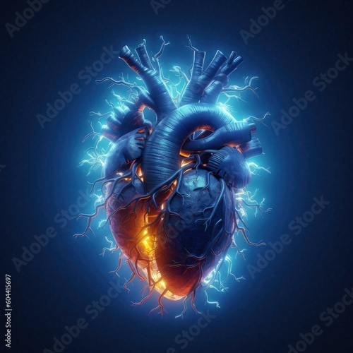 A 3D heart made from electricity