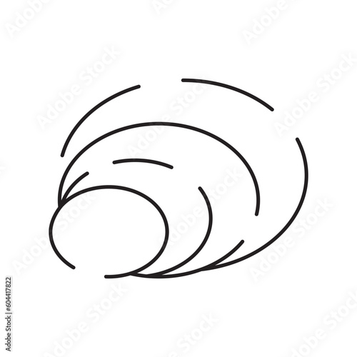 Sea food restaurant line icon. White meat. Fish and Sea life related icon. Editable stroke. Thin vector flat
