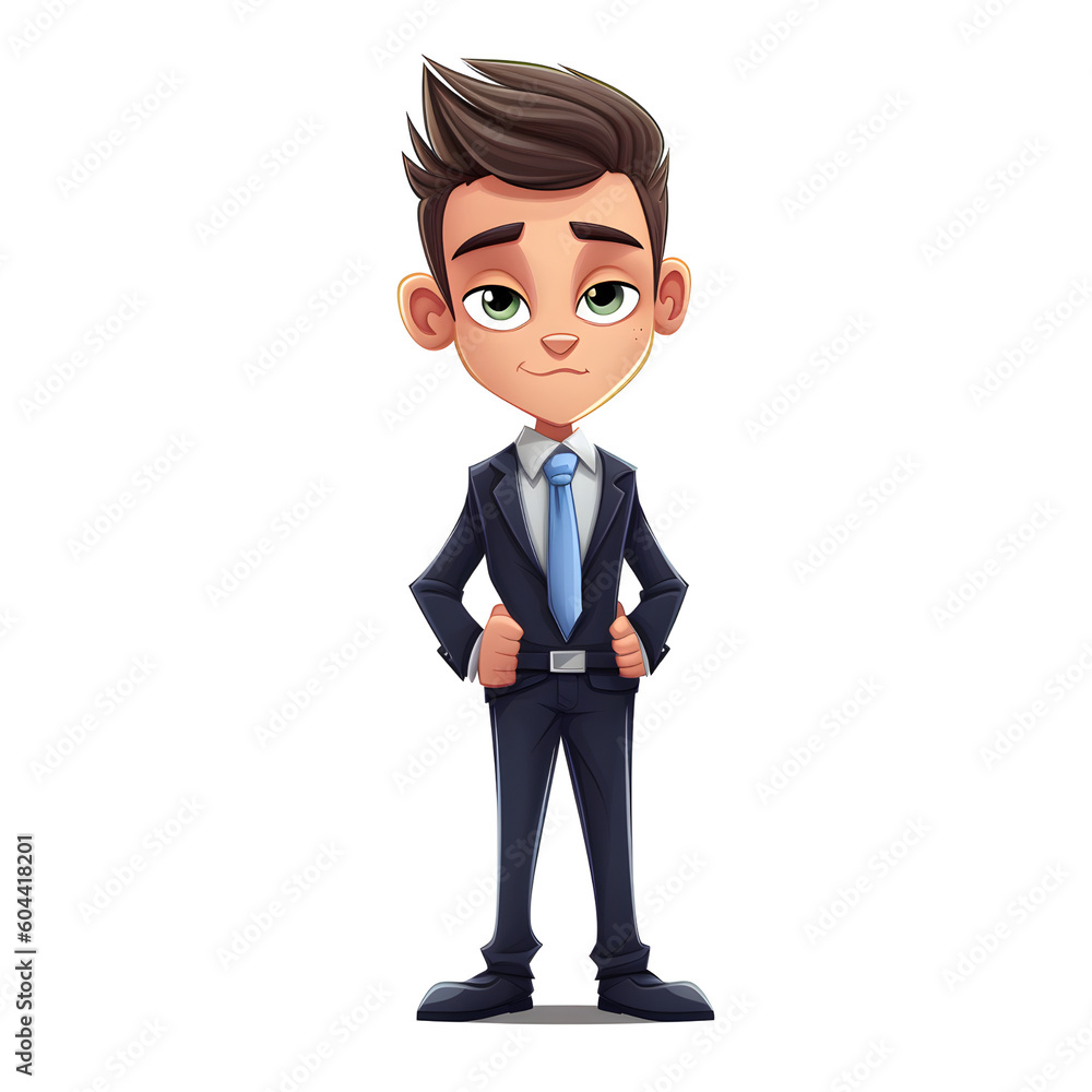 Young man wearing a suit and necktie isolated on white background Young man wearing a suit and necktie isolated on white background