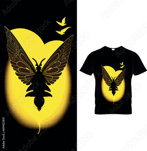 Butterfly t shirt design