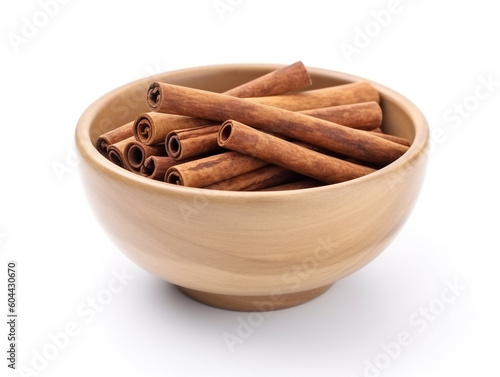 cinnamon sticks in a bowl