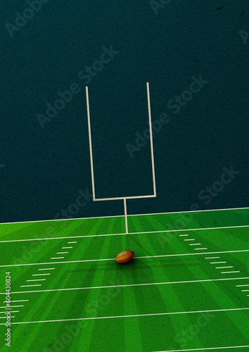 American football poster