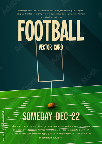 American football graphic card