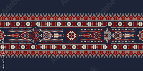 Palestinian border, Tatreez pattern 1