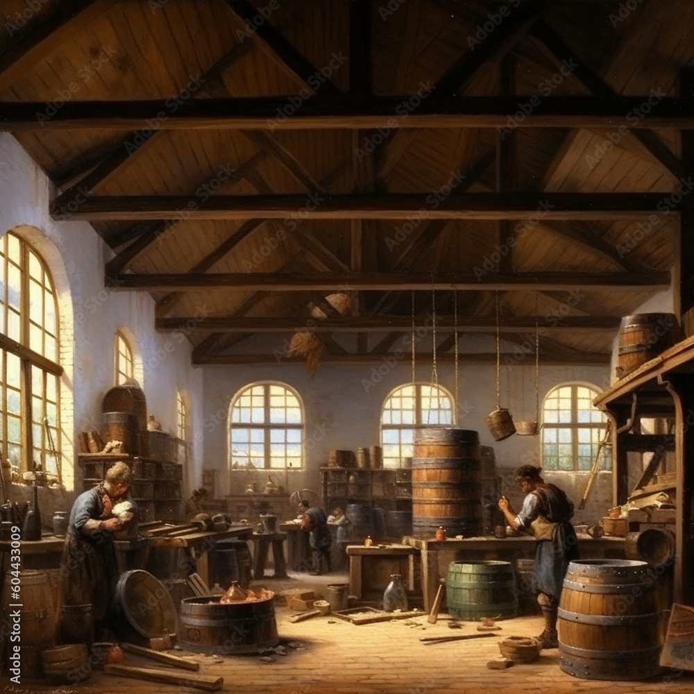 Beer factory. Brewery. Generative AI. Beer factory. Brewery. Generative AI.