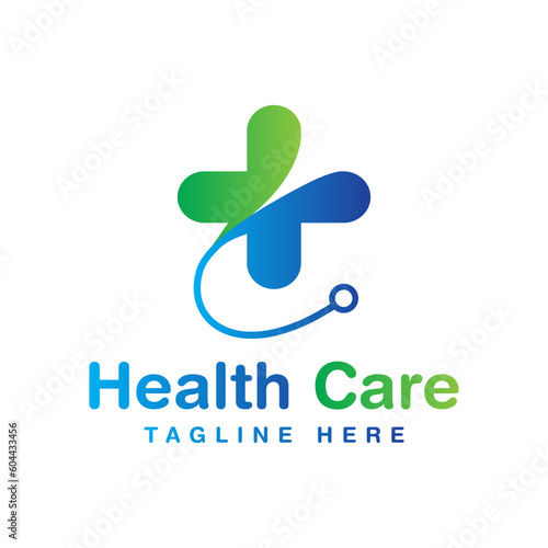 Human Health Care Logo Design Vector, Healthcare logo design.