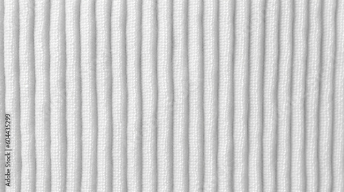 White Corduroy Fabric Texture Background - Textile Material - Generative AI