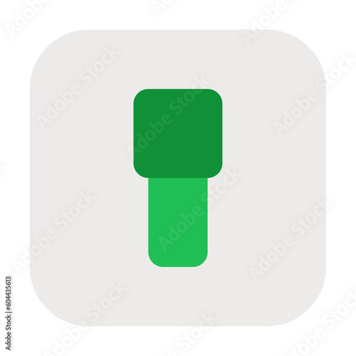 turn on Flat graphic design