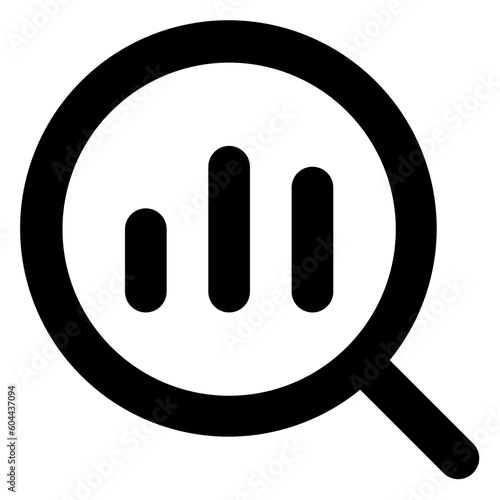 reseach outline finance icon photo