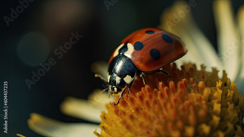 Ladybug in morning light