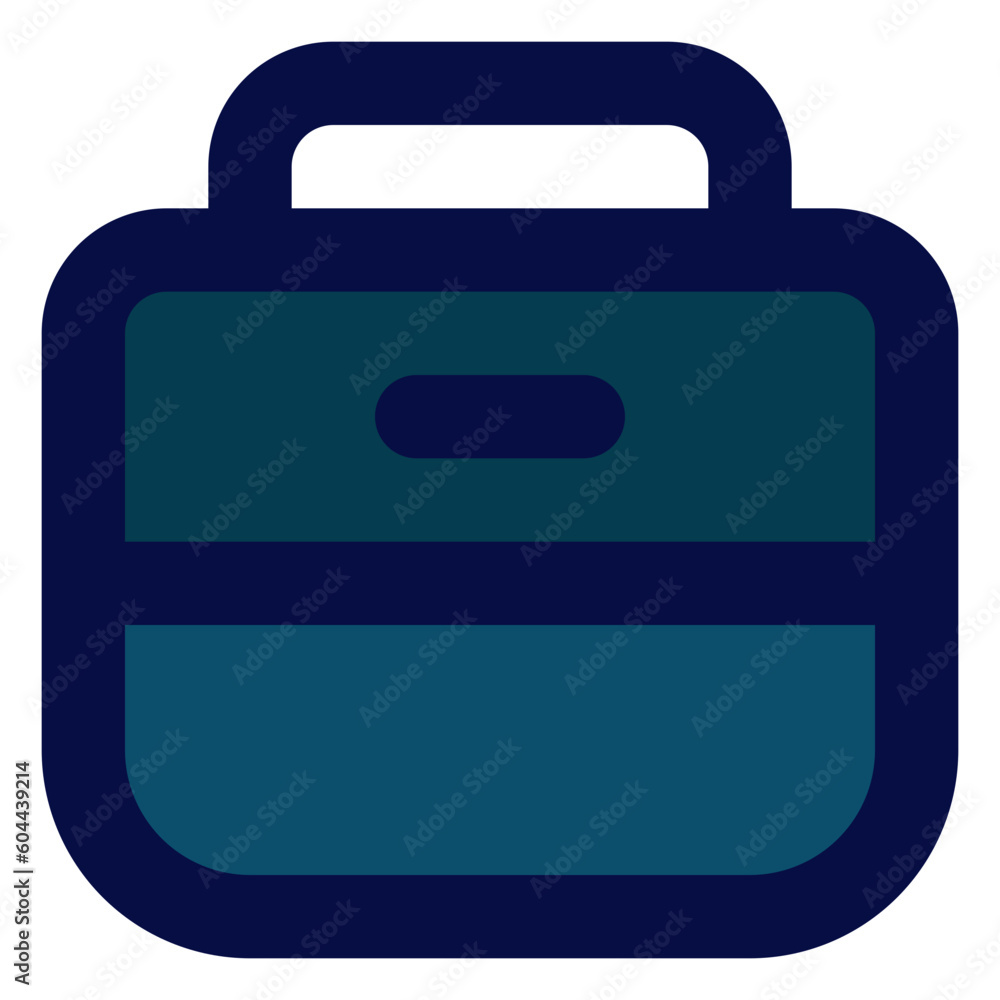 briefcase filled line, outline flat business icon briefcase filled line, outline flat business icon