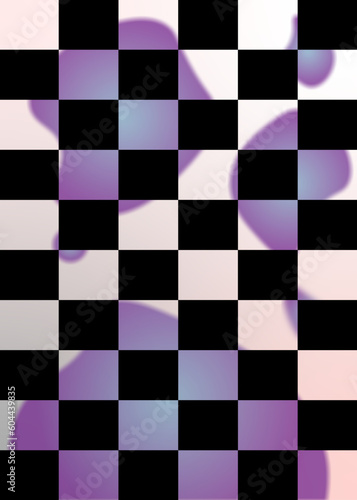 checkerboard and gradient pattern