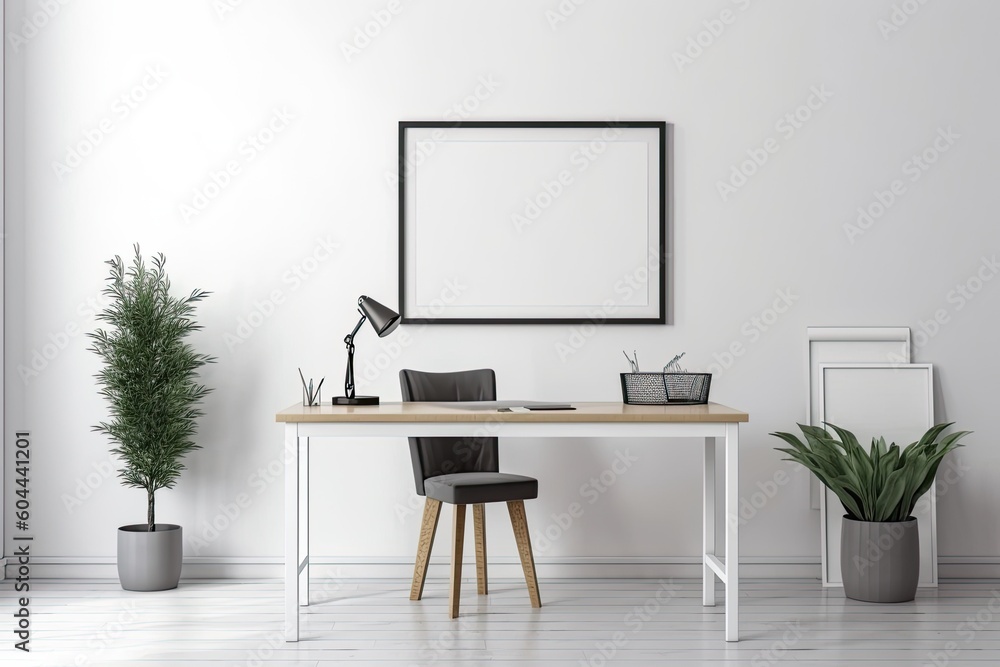 Isolated against a white background, a white frame or poster. Mockup template for a blank square photo frame that can hold artworks or photographs. Wall mounted image painting Generative AI Isolated against a white background, a white frame or poster. Mockup template for a blank square photo frame that can hold artworks or photographs. Wall mounted image painting Generative AI