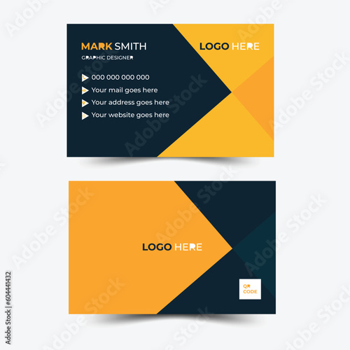 Real estate busniess card design with creative simple concept Premium Vector double sided graphics Templates Professional modern Best design