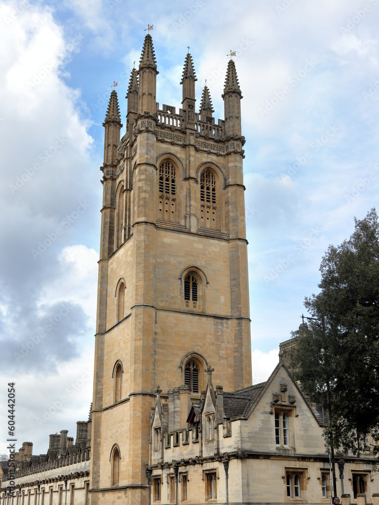 Magdalen College Tower, Oxford University, England