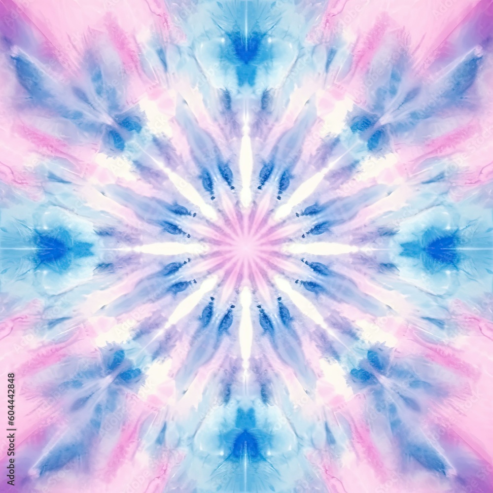 Abstract festive colorful background, Bright round Tie Dye pattern illustration. Generative AI Abstract festive colorful background, Bright round Tie Dye pattern illustration. Generative AI