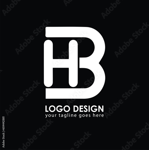 HB HB Logo Design, Creative Minimal Letter HB HB Monogram