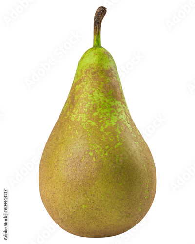 Pear isolated on white background, full depth of field