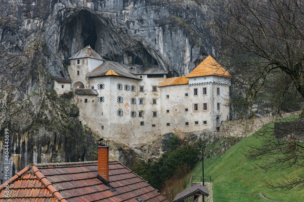 The famous Predjama Castle in Slovenia