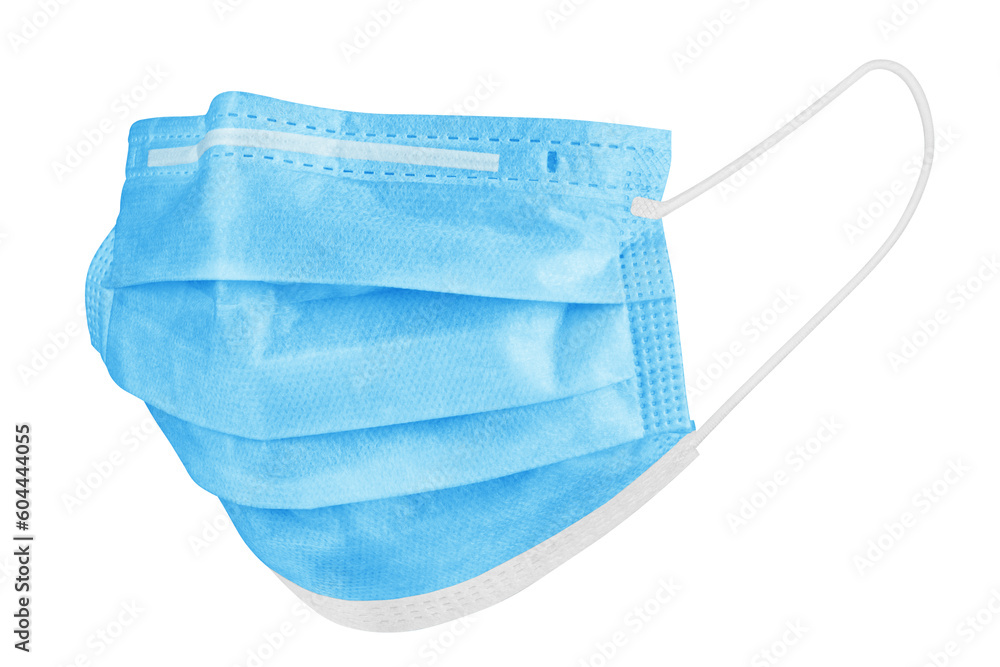 Medical mask isolated on white background, corona virus protection, covid-19, full depth of field Medical mask isolated on white background, corona virus protection, covid-19, full depth of field
