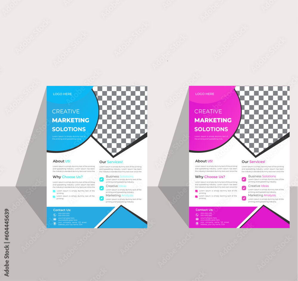 Corporate business flyer template design Corporate business flyer template design