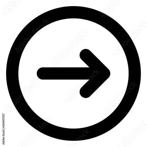 next arrow circle outline icon
