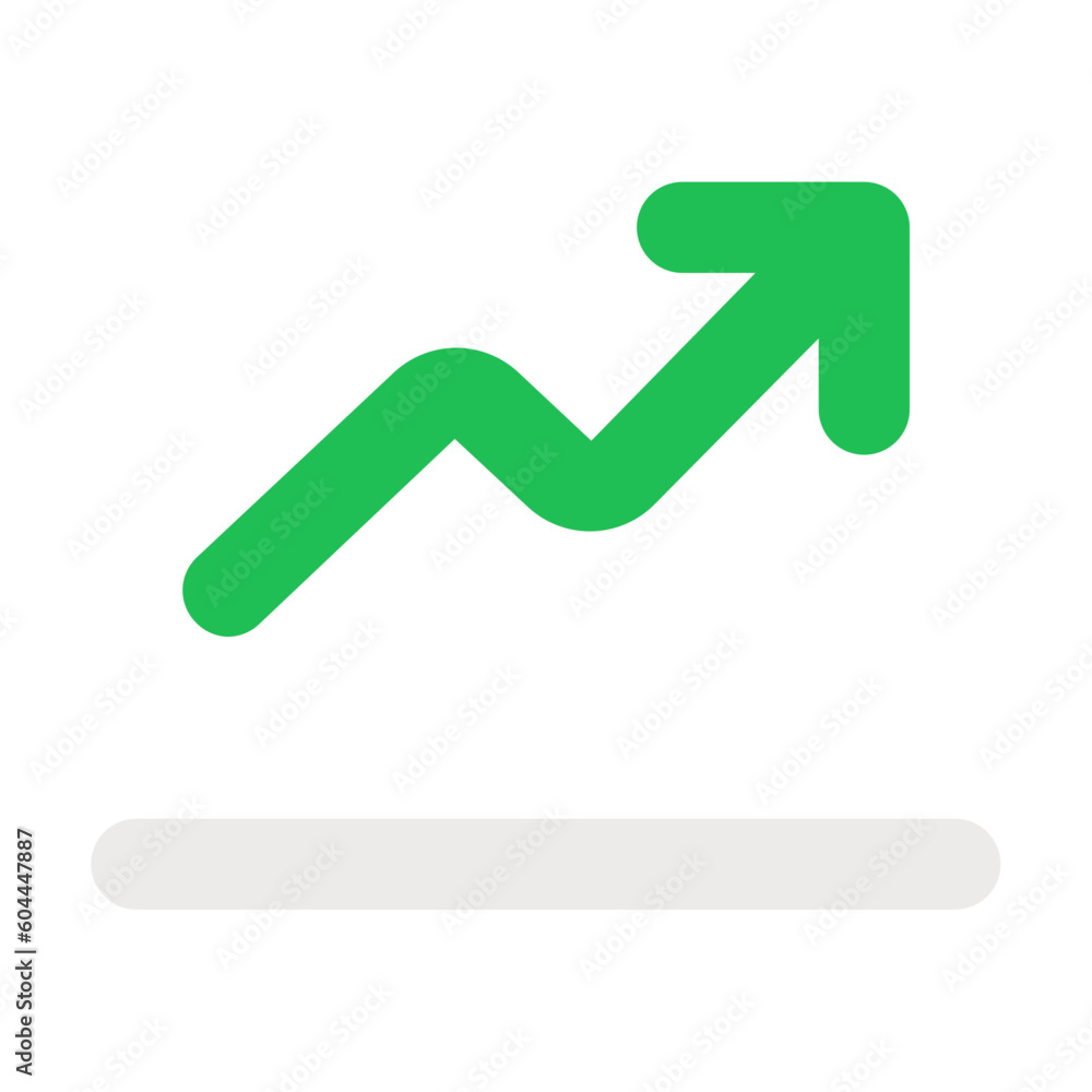 growth progress Flat graphic design icon growth progress Flat graphic design icon