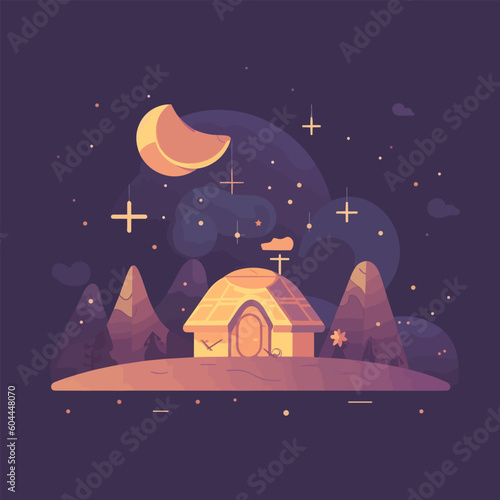 Jesus nativity scene abstract, watercolor, and vector illustrations