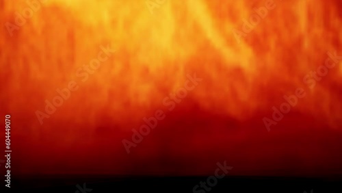 Close-up of the blazing fire scene in real and realistic colors Isolated by Alpha channel (transparent background)