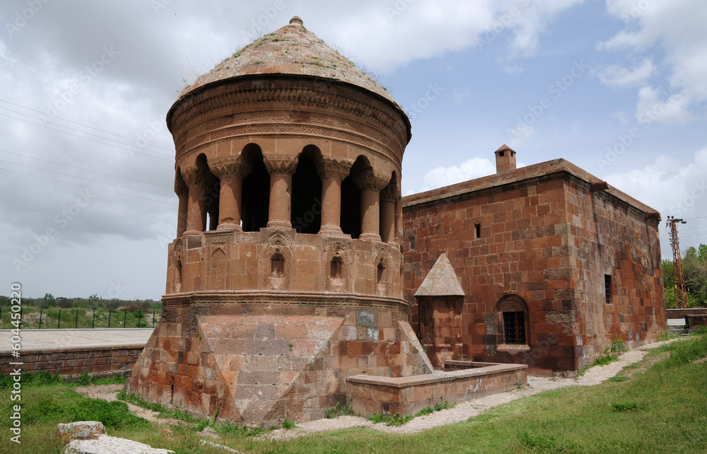 Bayindir Mosque and Cupola, located in Ahlat, Turkey, was built during the Seljuk period.