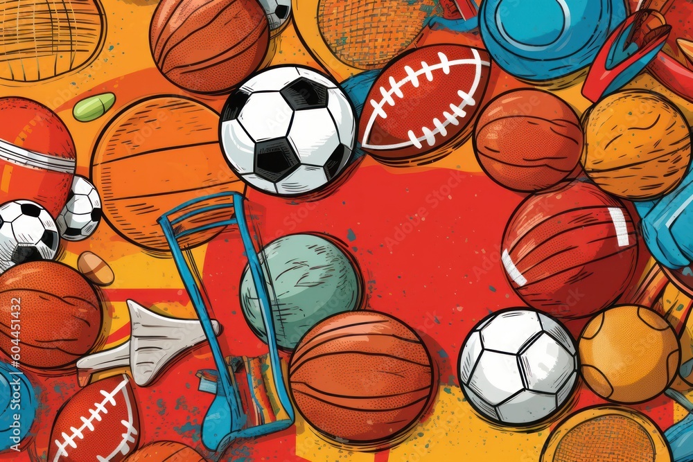 AI Generated sport background background AI Generated sport background background