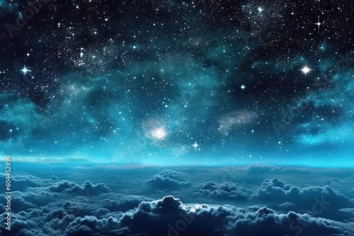 AI Generated Starry Sky dark illustration background © NikahGeh