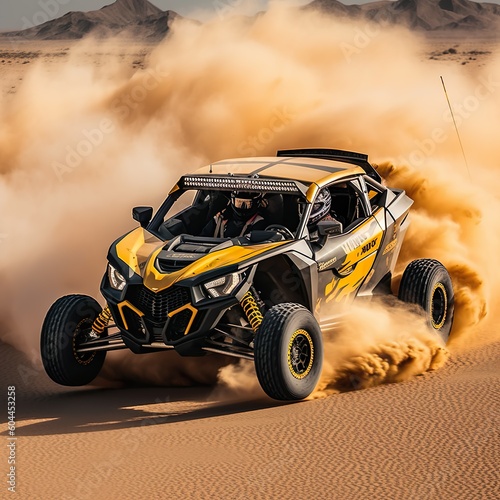 Polaris RZR or Can Am Maverick, off-road vehicle 